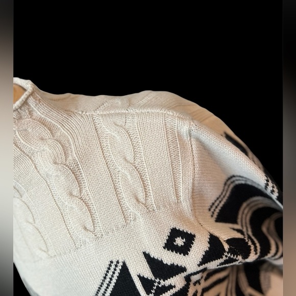 Weatherproof Vintage Ecru Snowflake Sweater in Size Large - Picture 3 of 8